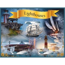 Stamps Lighthouses and ships